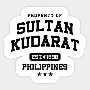 Sultan Kudarat - Property of the Philippines Shirt Sticker